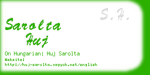 sarolta huj business card